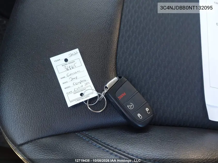 2022 JEEP COMPASS VIN 3C4NJDBB0NT132095 — фото 11