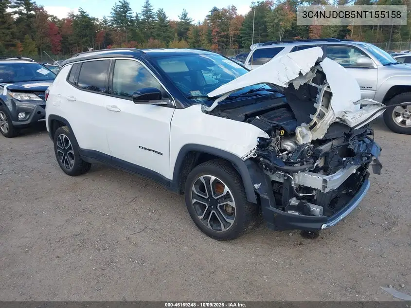 JEEP COMPASS 2022, VIN 3C4NJDCB5NT155158