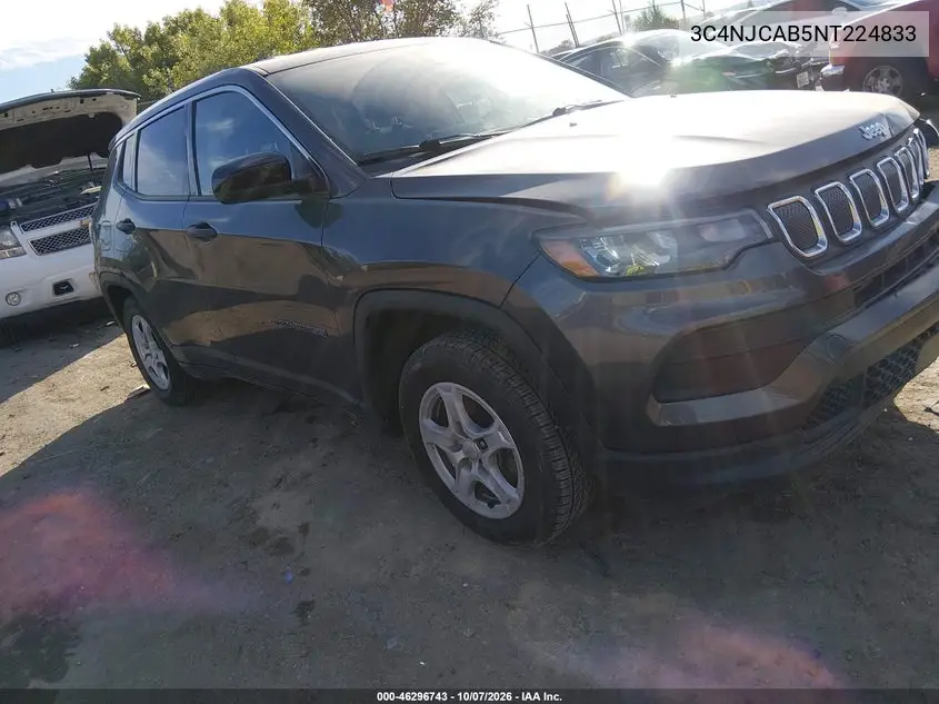 JEEP COMPASS 2022, VIN 3C4NJCAB5NT224833