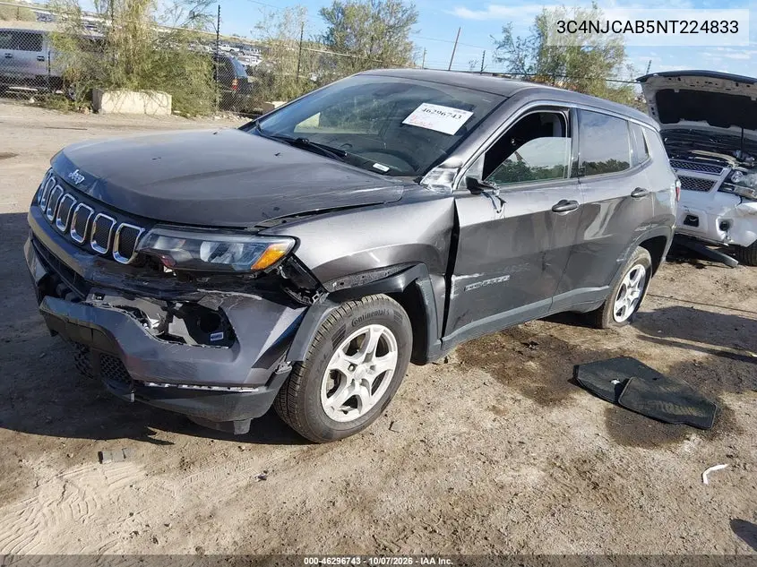 2022 JEEP COMPASS VIN 3C4NJCAB5NT224833 — фото 2
