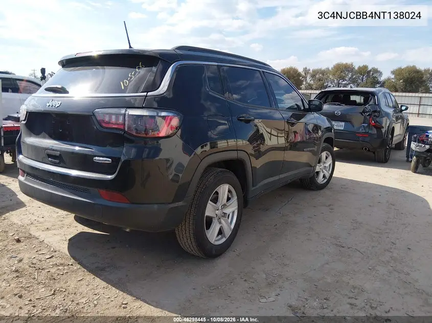 2022 JEEP COMPASS VIN 3C4NJCBB4NT138024 — фото 4
