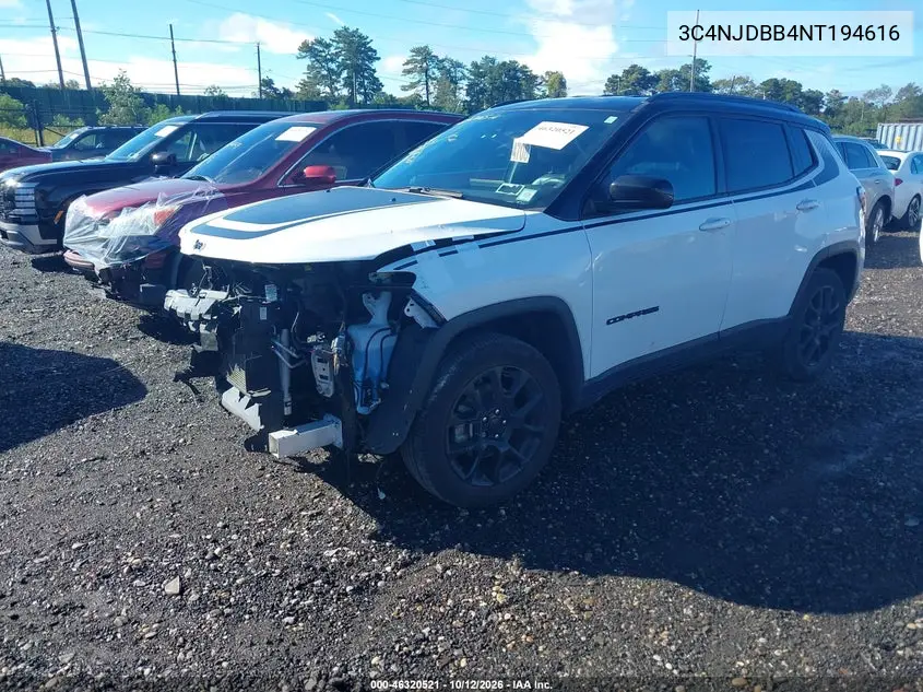 2022 JEEP COMPASS VIN 3C4NJDBB4NT194616 — фото 2
