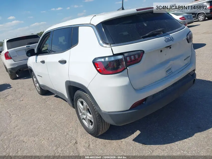 2022 JEEP COMPASS VIN 3C4NJCAB9NT145892 — фото 3