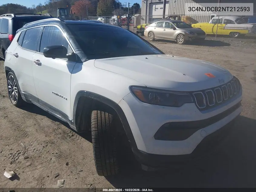 JEEP COMPASS 2022, VIN 3C4NJDCB2NT212593