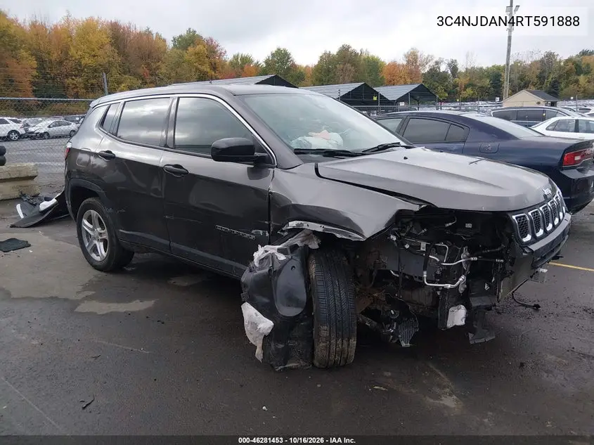 JEEP COMPASS 2024, VIN 3C4NJDAN4RT591888