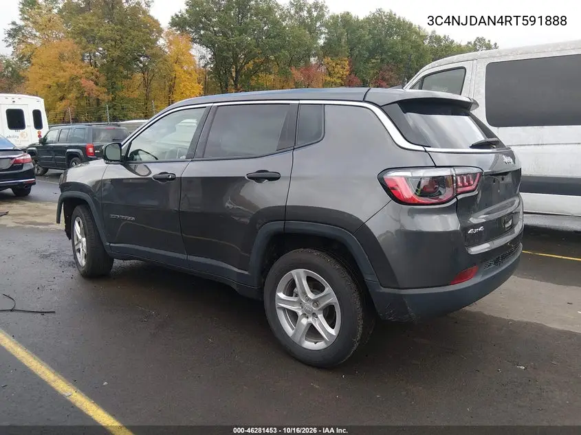 2024 JEEP COMPASS VIN 3C4NJDAN4RT591888 — фото 3