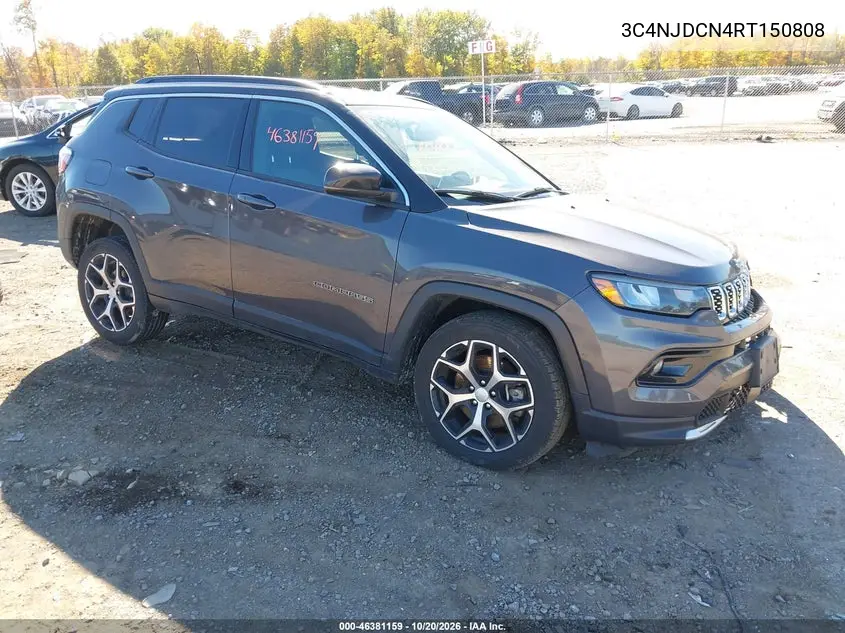 JEEP COMPASS 2024, VIN 3C4NJDCN4RT150808