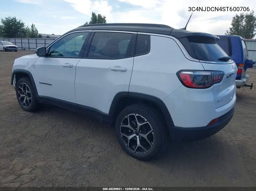 2025 JEEP COMPASS VIN 3C4NJDCN4ST600706 — фото 3