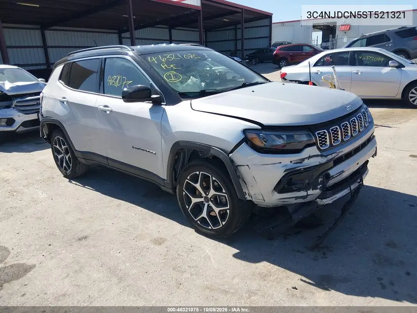 JEEP COMPASS 2025, VIN 3C4NJDCN5ST521321
