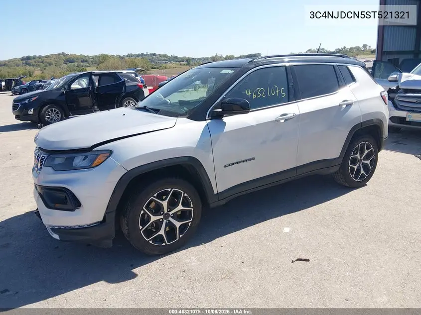 2025 JEEP COMPASS VIN 3C4NJDCN5ST521321 — фото 2