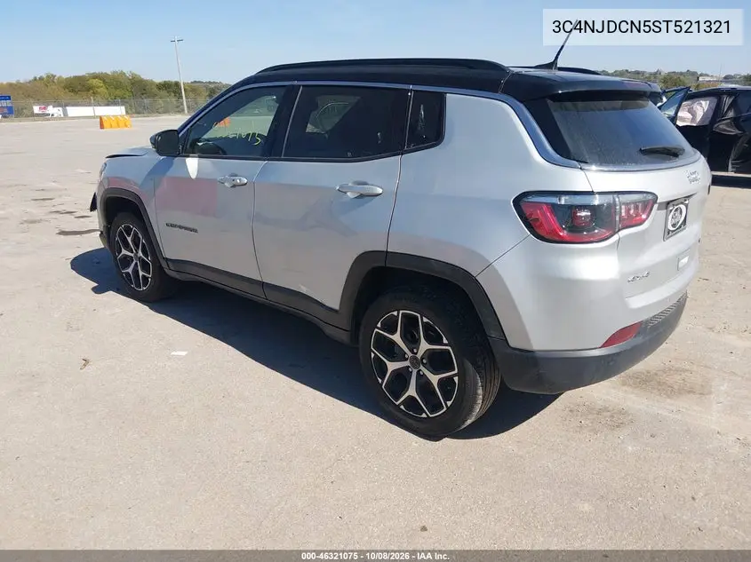 2025 JEEP COMPASS VIN 3C4NJDCN5ST521321 — фото 3