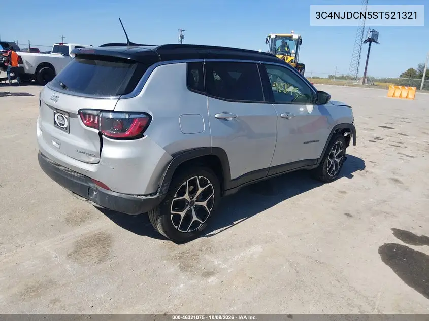 2025 JEEP COMPASS VIN 3C4NJDCN5ST521321 — фото 4
