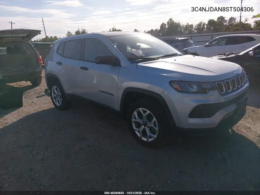 JEEP COMPASS 2025, VIN 3C4NJDAN8ST504306