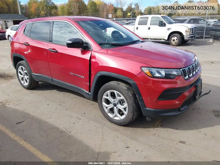 JEEP COMPASS 2025, VIN 3C4NJDAN8ST603076