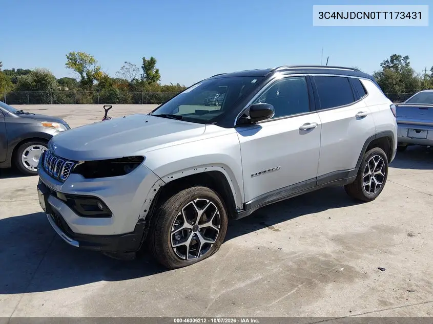 2026 JEEP COMPASS VIN 3C4NJDCN0TT173431 — фото 2