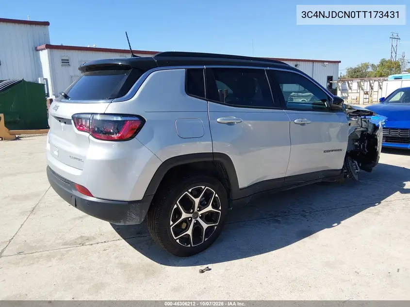 2026 JEEP COMPASS VIN 3C4NJDCN0TT173431 — фото 4