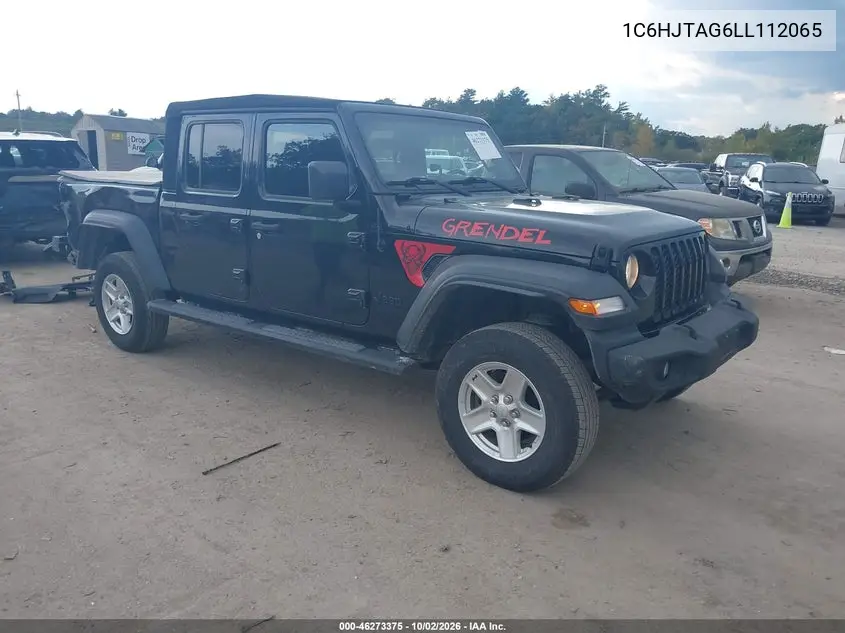 JEEP GLADIATOR 2020, VIN 1C6HJTAG6LL112065