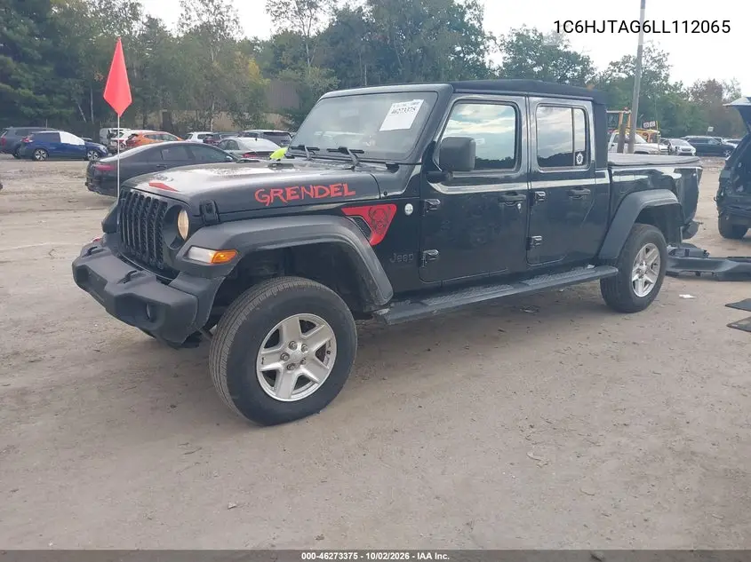 2020 JEEP GLADIATOR VIN 1C6HJTAG6LL112065 — фото 2