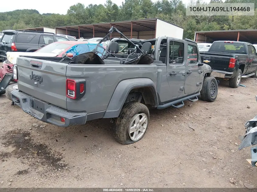 2020 JEEP GLADIATOR VIN 1C6HJTAG9LL194468 — фото 4