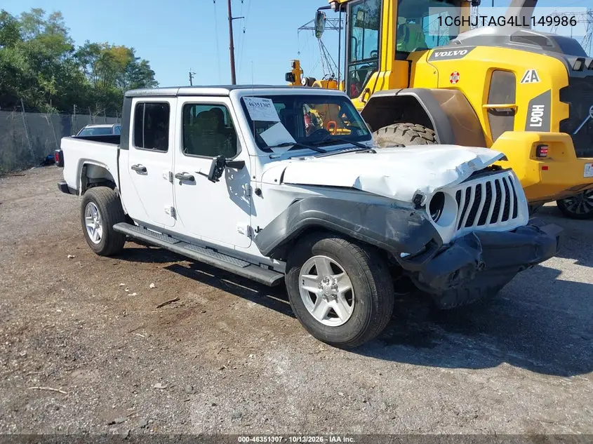 JEEP GLADIATOR 2020, VIN 1C6HJTAG4LL149986