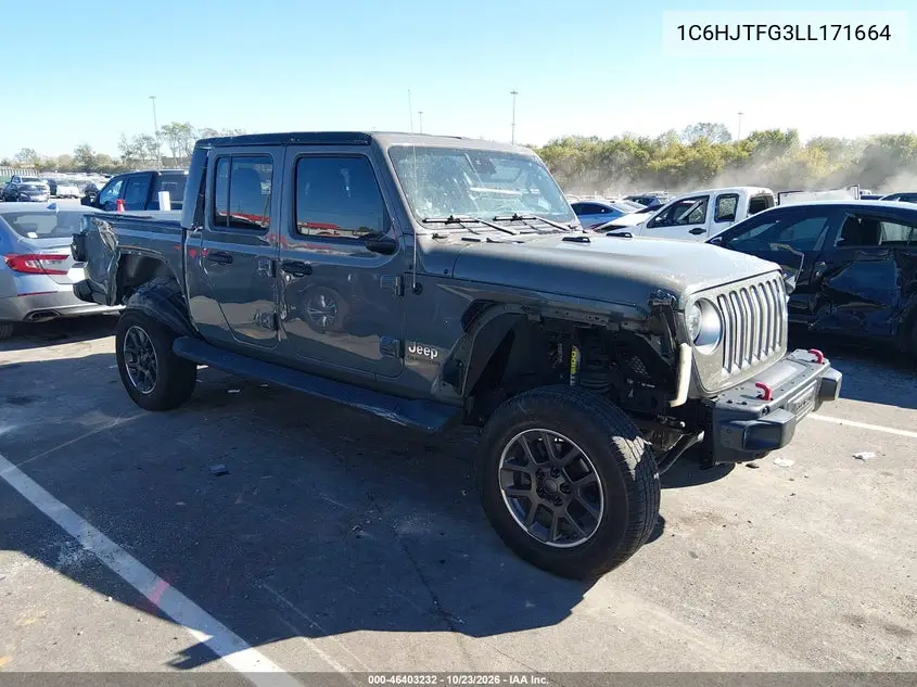 JEEP GLADIATOR 2020, VIN 1C6HJTFG3LL171664