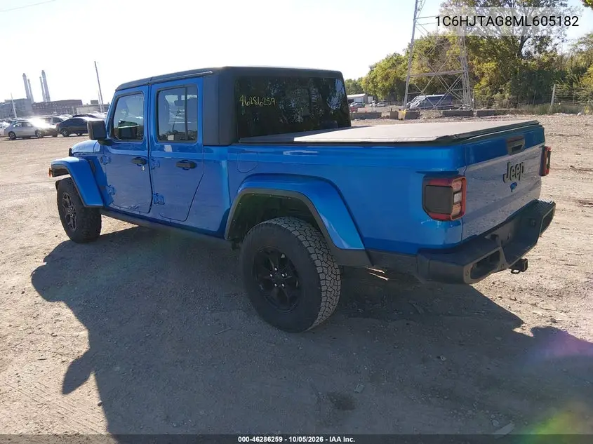 2021 JEEP GLADIATOR VIN 1C6HJTAG8ML605182 — фото 3