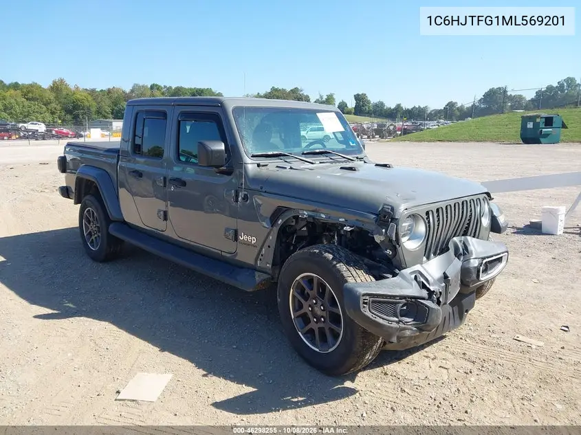 JEEP GLADIATOR 2021, VIN 1C6HJTFG1ML569201