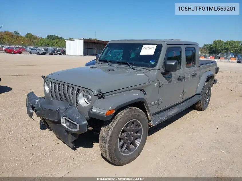 2021 JEEP GLADIATOR VIN 1C6HJTFG1ML569201 — фото 2
