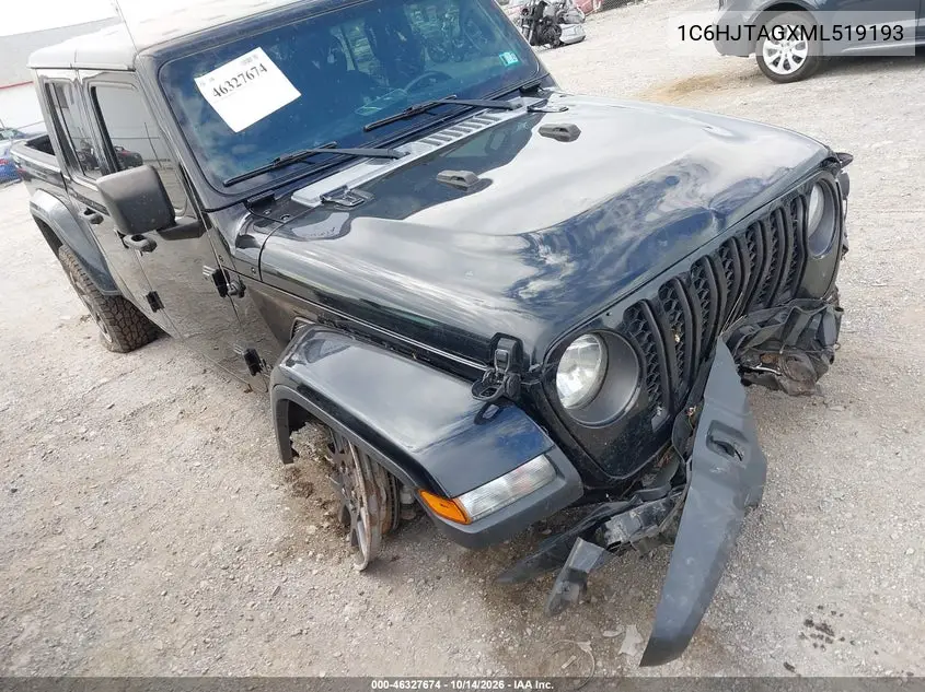 JEEP GLADIATOR 2021, VIN 1C6HJTAGXML519193