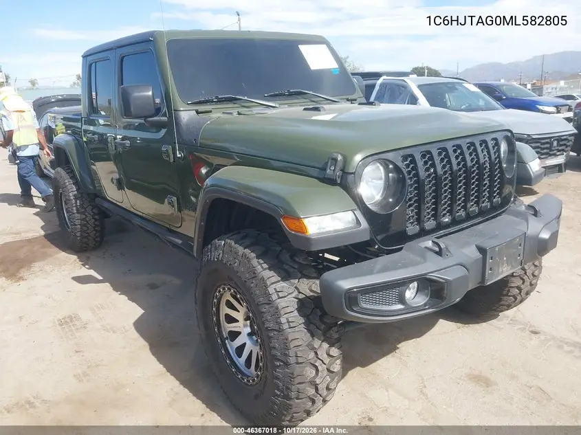 JEEP GLADIATOR 2021, VIN 1C6HJTAG0ML582805