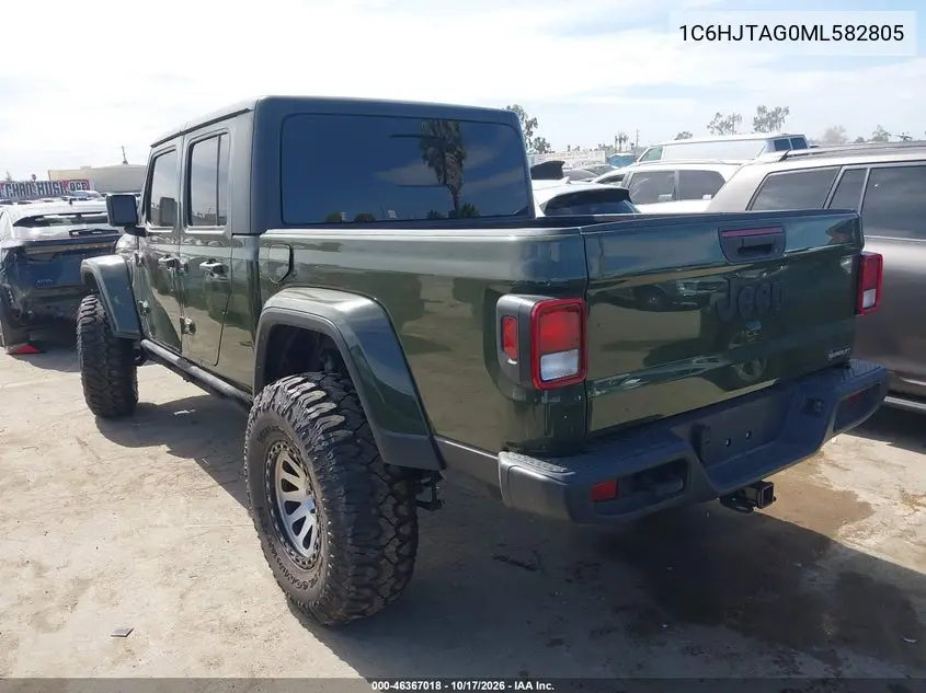 2021 JEEP GLADIATOR VIN 1C6HJTAG0ML582805 — фото 3