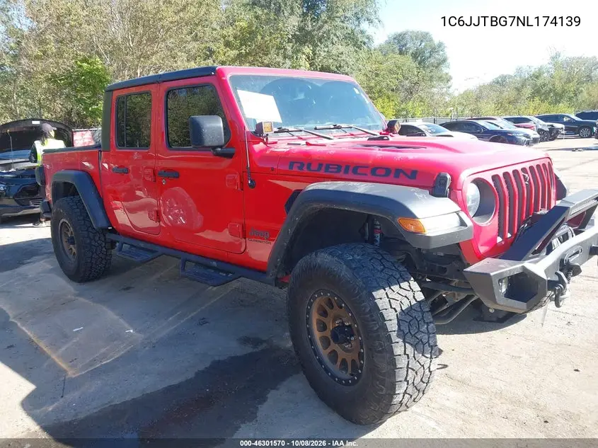 JEEP GLADIATOR 2022, VIN 1C6JJTBG7NL174139