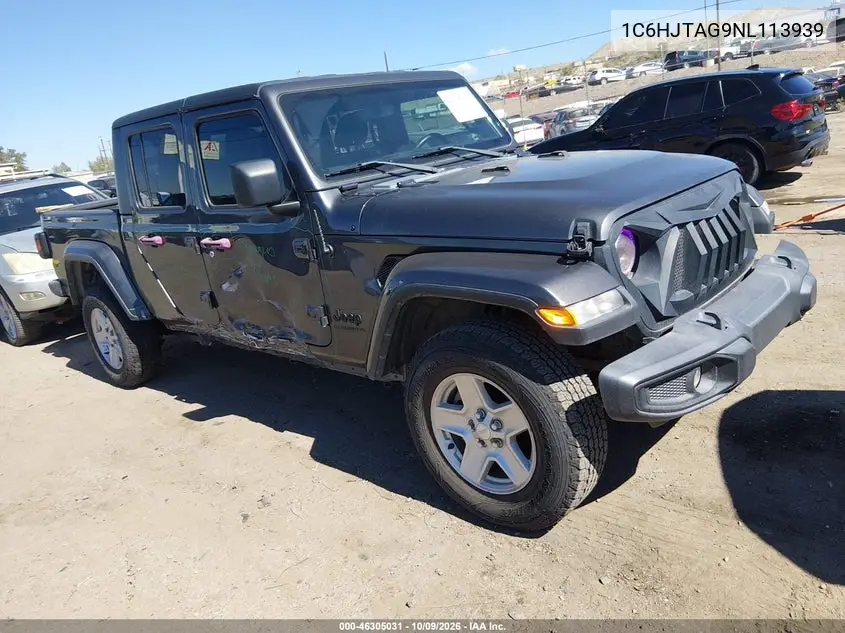 JEEP GLADIATOR 2022, VIN 1C6HJTAG9NL113939