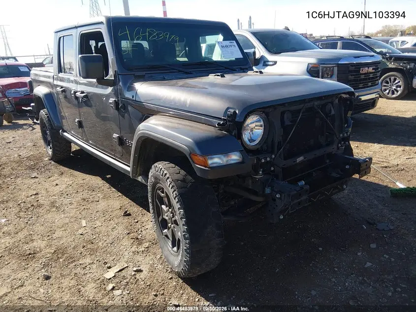 JEEP GLADIATOR 2022, VIN 1C6HJTAG9NL103394