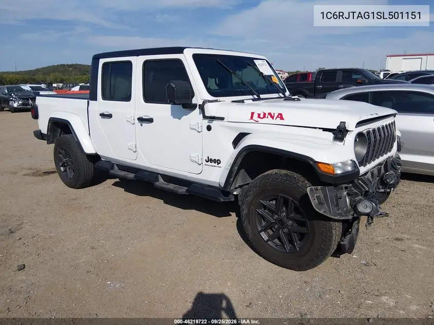 JEEP GLADIATOR 2025, VIN 1C6RJTAG1SL501151