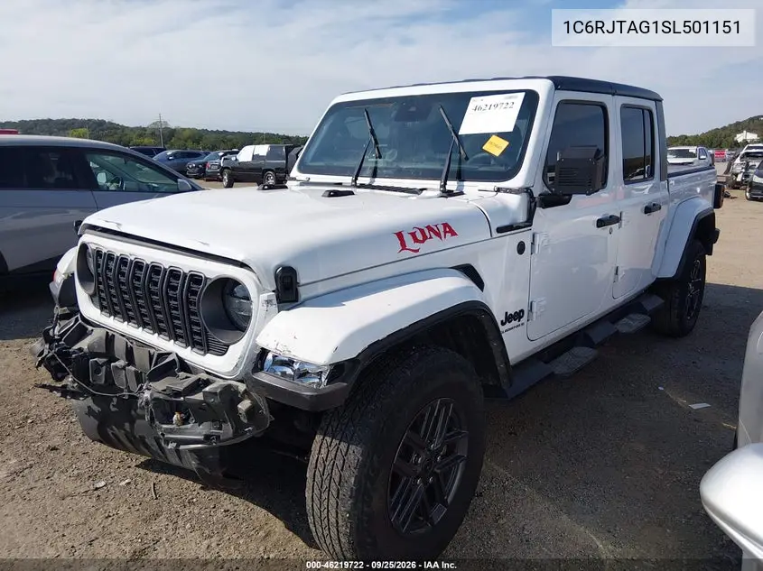 2025 JEEP GLADIATOR VIN 1C6RJTAG1SL501151 — фото 2