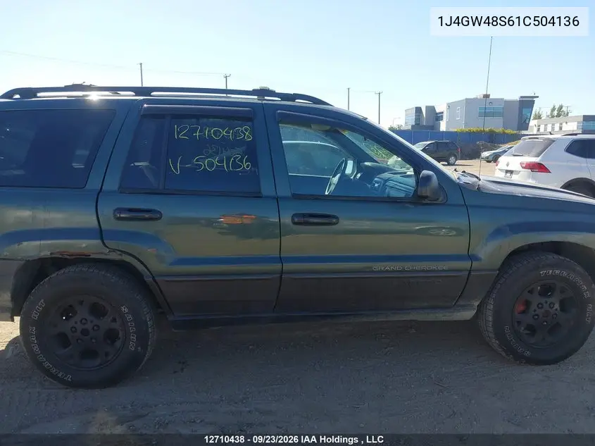 2001 JEEP GRAND CHEROKEE VIN 1J4GW48S61C504136 — фото 14