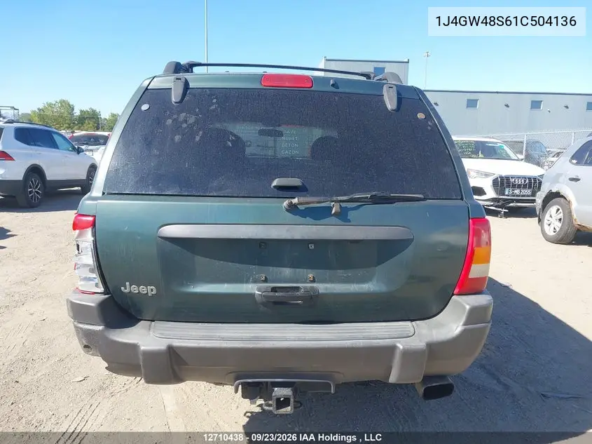 2001 JEEP GRAND CHEROKEE VIN 1J4GW48S61C504136 — фото 17