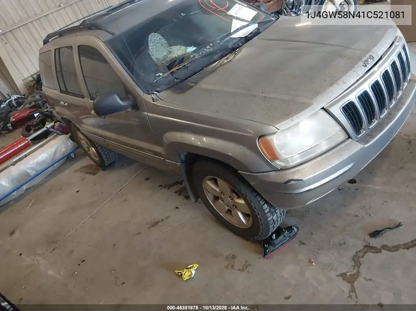 JEEP GRAND CHEROKEE 2001, VIN 1J4GW58N41C521081