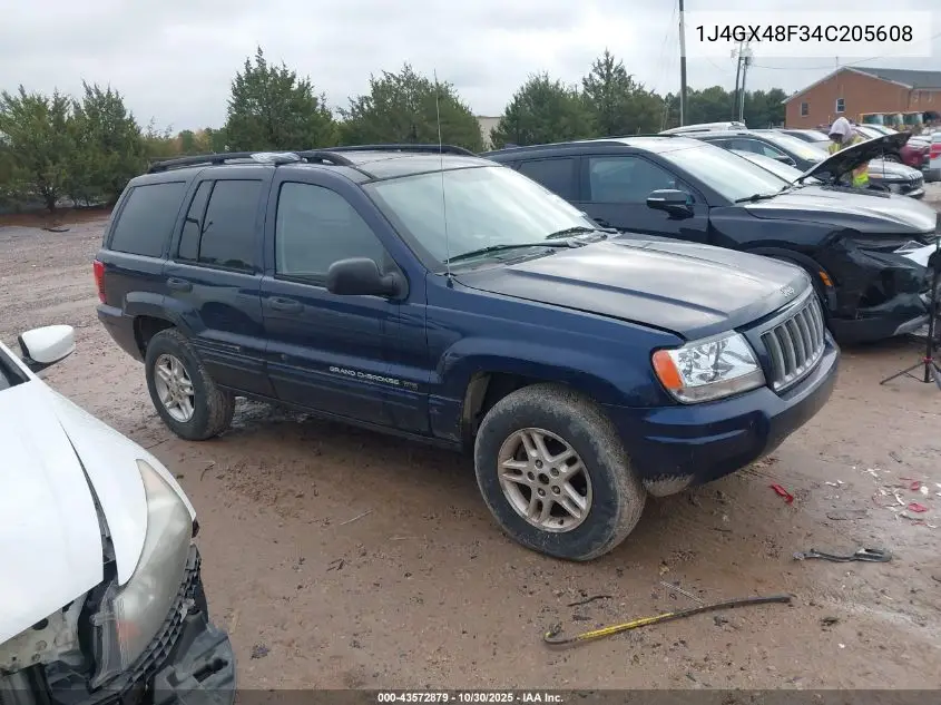 JEEP GRAND CHEROKEE 2004, VIN 1J4GX48S34C205608