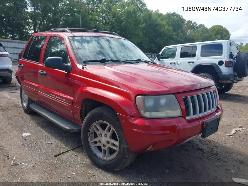 JEEP GRAND CHEROKEE 2004, VIN 1J8GW48N74C377734