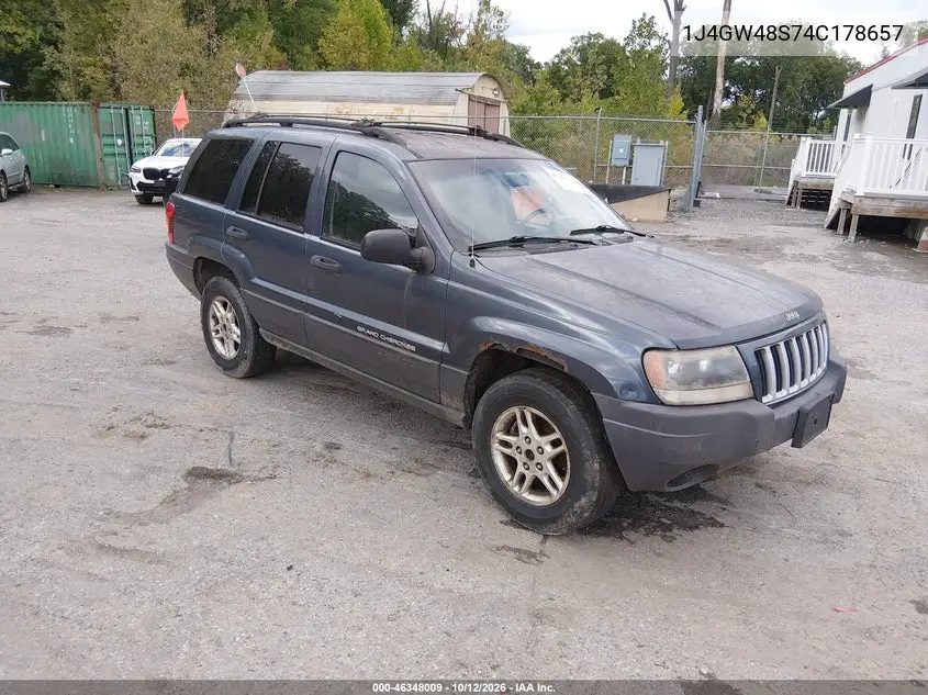 JEEP GRAND CHEROKEE 2004, VIN 1J4GW48S74C178657