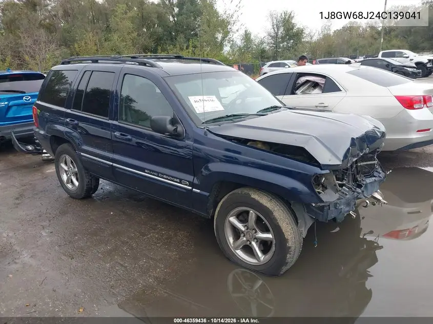 JEEP GRAND CHEROKEE 2004, VIN 1J8GW68J24C139041