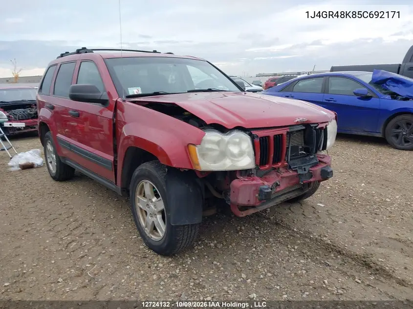 JEEP GRAND CHEROKEE 2005, VIN 1J4GR48K85C692171