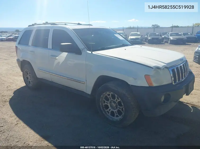 JEEP GRAND CHEROKEE 2005, VIN 1J4HR58255C519928