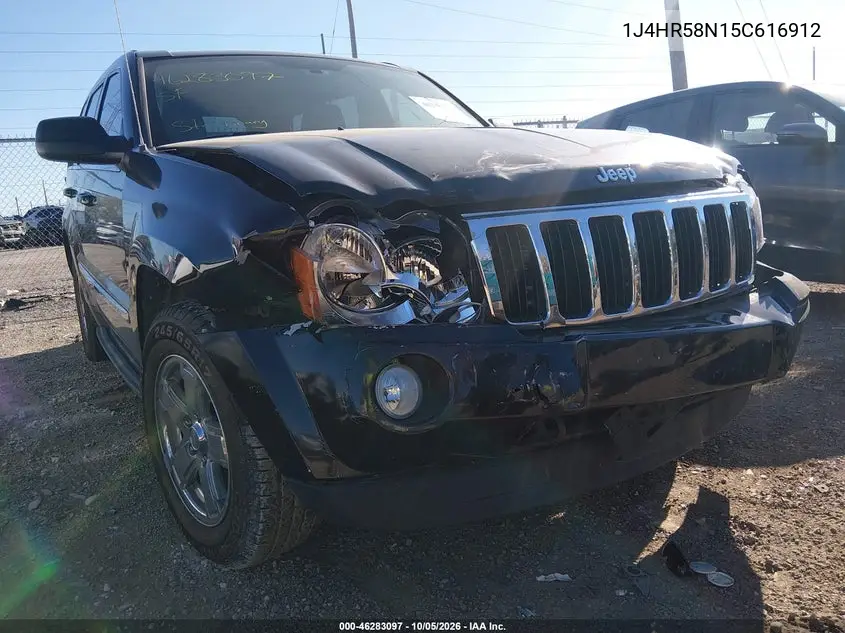 JEEP GRAND CHEROKEE 2005, VIN 1J4HR58N15C616912