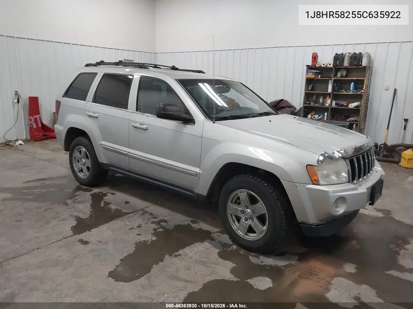 JEEP GRAND CHEROKEE 2005, VIN 1J8HR58255C635922