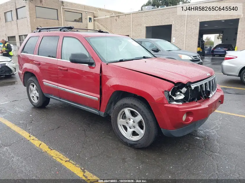 JEEP GRAND CHEROKEE 2005, VIN 1J4HR58265C645540