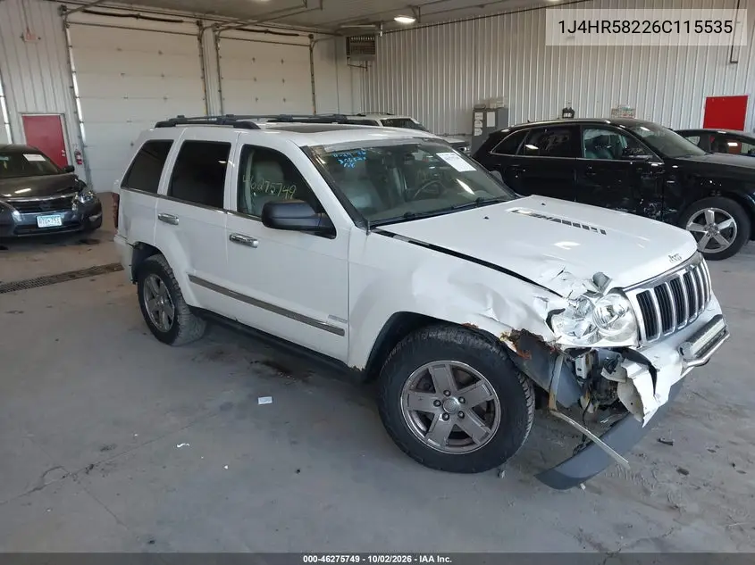 JEEP GRAND CHEROKEE 2006, VIN 1J4HR58226C115535