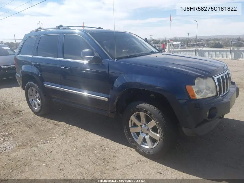 JEEP GRAND CHEROKEE 2006, VIN 1J8HR58276C181822